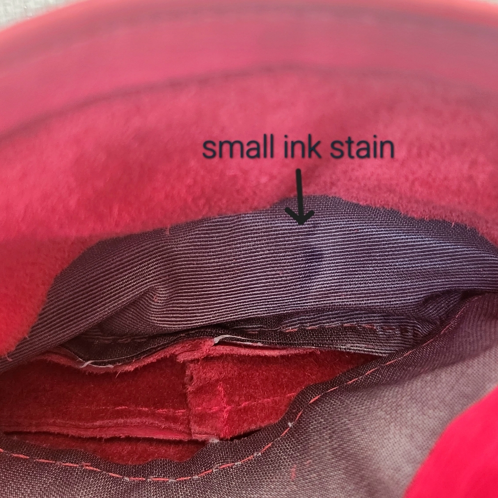 SOLD Red Leather Mini Small Crossbody Bag - Picture 11 of 16